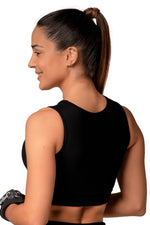  Crop-Top - Cropped Black & White - Massam Fitness & Nova Cabana Activewear 