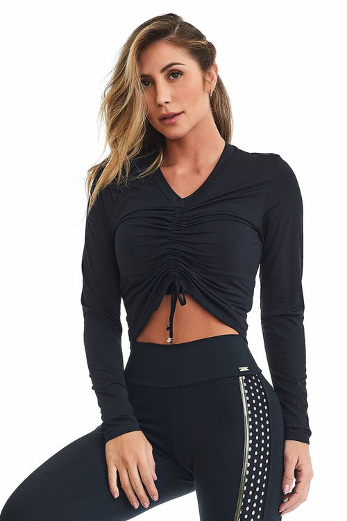   - Cropped Top Mind Long Sleeve - Cajubrasil & Nova Cabana Activewear 