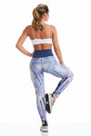 Leggings Leggings Double Face Jeans Geometric - Cajubrasil