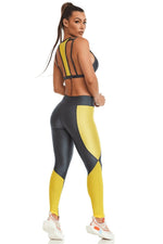  Leggings - Leggings Metallic Graphite - Massam Fitness & Nova Cabana Activewear 