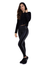  Cropped Sweatshirt - Long Sleeve Cropped Majesty - Cajubrasil & Nova Cabana Activewear 