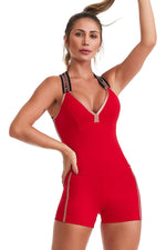  Overall - Short Jumpsuit Bodysuit NZ Cross - Cajubrasil & Nova Cabana Activewear 