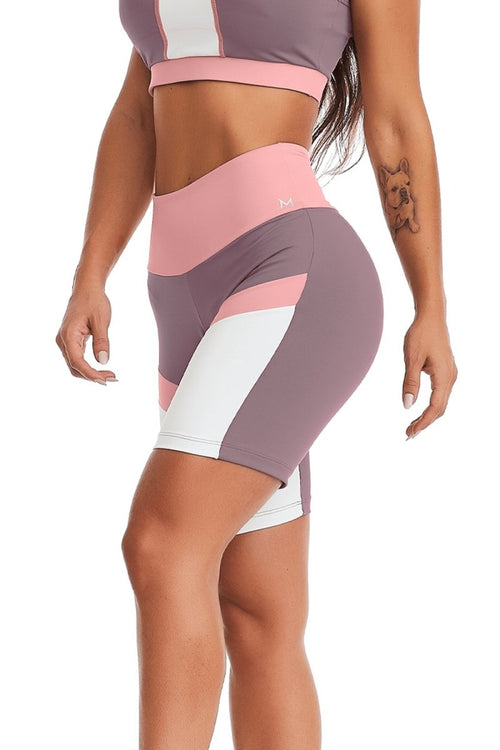  Shorts - Shorts Sofia Triple Color - Massam Fitness & Nova Cabana Activewear 