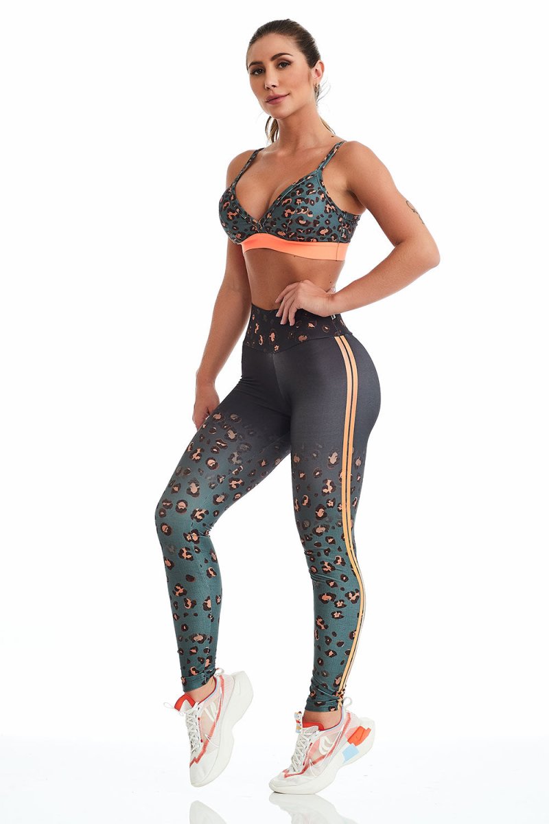  Sport-BH - Sport Bra Print Neon - Cajubrasil & Nova Cabana Activewear 