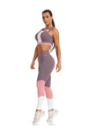  Crop-Top - Top Sofia Triple Color - Massam Fitness & Nova Cabana Activewear 