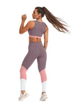  Crop-Top - Top Sofia Triple Color - Massam Fitness & Nova Cabana Activewear 