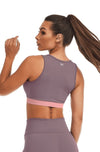  Crop-Top - Top Sofia Triple Color - Massam Fitness & Nova Cabana Activewear 